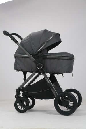 Carucior Bebelusi 3 in 1 Luxmom Gri – Landou, Sport, Scoica Auto [5]