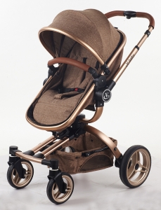 Crucioare 2 in 1 - Carucior copii Transformabil 2 in 1 360' Baby Care  Șasiu aluminiu