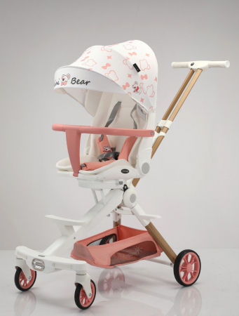 Carucioare sport - Carucior L-Sun Alb, Pliabil si Reversibil cu Lumina si Muzica