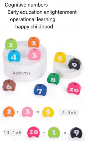 Joc Educativ Montessori  Lemn Pescuit Magnetic cu Litere si Snuruit Cifre [3]
