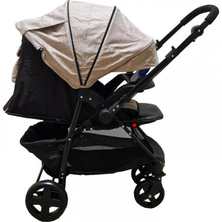 Carucior sport BABY CARE PRO SK 10 cu maner reversibil Bej [3]