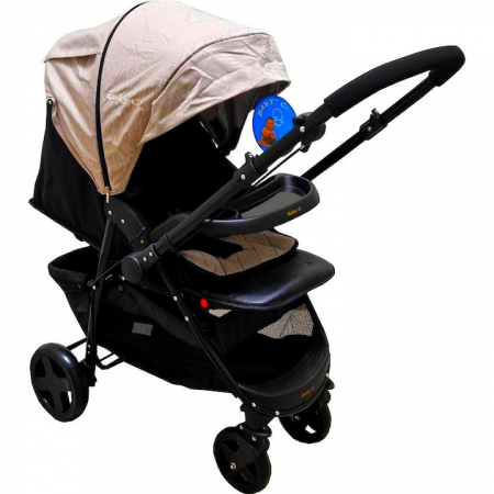 Carucioare sport - Carucior sport BABY CARE PRO SK 10 cu maner reversibil Bej