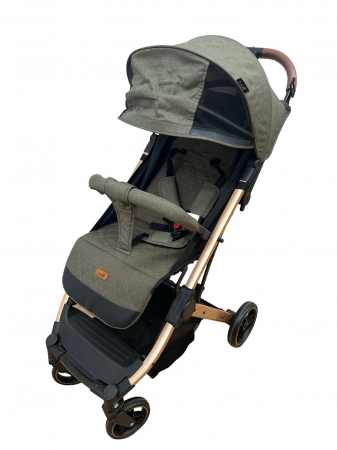 Carucior Sport Compact si Pliabil Tip Troller, cu pliere pentru avion, Verde [3]