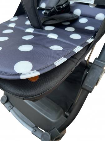 Carucior sport, cu husa de picioare, tip troller pentru avion, Mickey, negru [5]