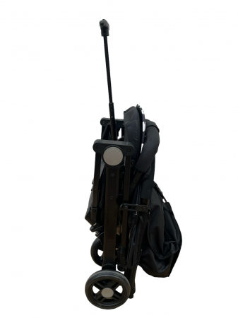 Carucior sport, cu husa de picioare, tip troller pentru avion, Minnie Mouse, negru - rosu [3]