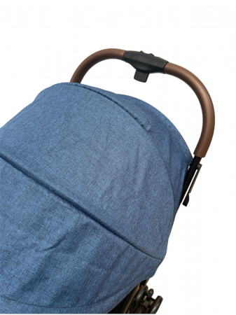 Carucior sport cu pliere compacta tip troler pentru avion, albastru [3]