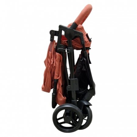 Carucior Nou-Nascuti BABY CARE PRO YK78 – Pliabil, Maner Reversibil Caramiziu [3]