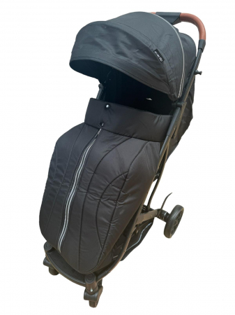 Carucioare sport - Carucior Sport Tip Troller cu Husa de Picioare Spatar Reglabil Negru