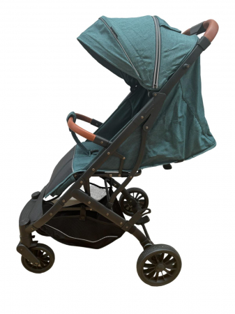 Carucior Sport Tip Troller cu Husa de Picioare Spatar Reglabil Verde [6]