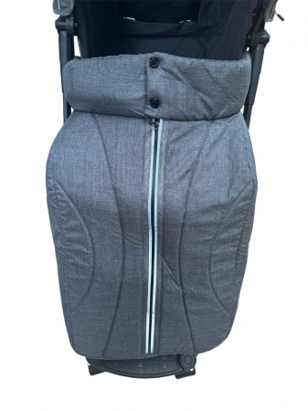Carucior Sport Tip Troller cu Husa de Picioare Spatar Reglabil Gri [4]