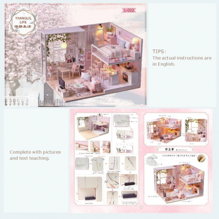 Casa de Papusi DIY in Miniatura cu Mobilier – Kit Casuta de papusi [5]