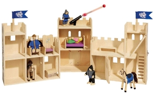 Castel din lemn copii Playtive Junior cu Cavalerii [2]