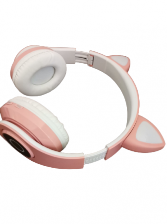Casti Audio Copii Wireless Urechi de Pisica Microfon si Lumini Led [3]