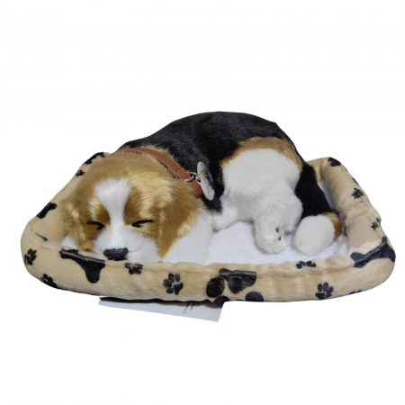 Jucarii din Plus - Mascote din Plus(3 ani +) - Catelus beagle de plus, realist care doarme