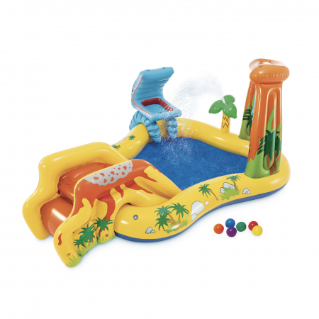Articole si jucarii exterior - Centru de Joaca Dinozaur Intex - Piscina Gonflabila cu Tobogan