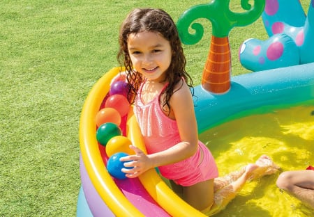 Centru de joaca gonflabil si piscina Intex Dinoland [5]
