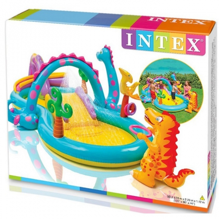 Centru de joaca gonflabil si piscina Intex Dinoland [1]