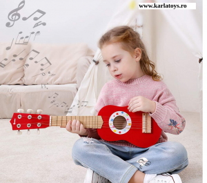 Jucarii din lemn si Montessori - Chitara Copii din Lemn Onshine