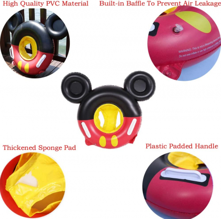 Colc Gonflabil cu chilotei si Manere Mickey Mouse Cadou Aripioare de inot [3]