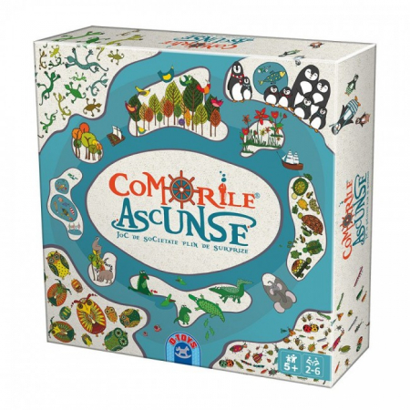 Jocuri de societate - Jocuri interactive (3 ani +) - Joc de masă Comoriile ascunse - D-Toys