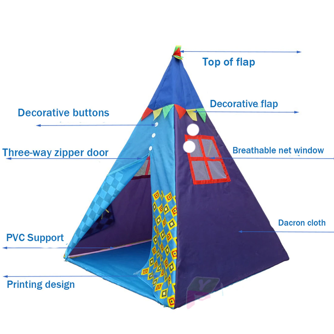 Cort Indian de Joaca Teepee cu lumini [1]