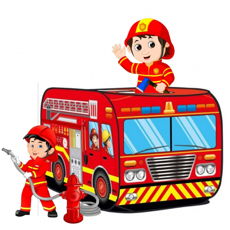 Cort Pop Up de Joaca Copii Masina de Pompieri sau Politie [0]