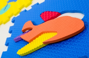 Set puzzel 10 piese cu vehicole - Covoras puzzle vehicole [1]
