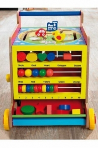 Cub Educativ din Lemn Mare 8 in 1 si Antepremergator cu activitati [3]