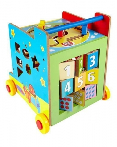 Cub Educativ din Lemn Mare 8 in 1 si Antepremergator cu activitati [7]