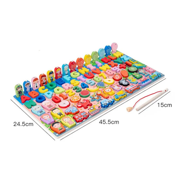 Jucarie Didactica Montessori – Placa Logaritmica 8 in 1 din Lemn [1]