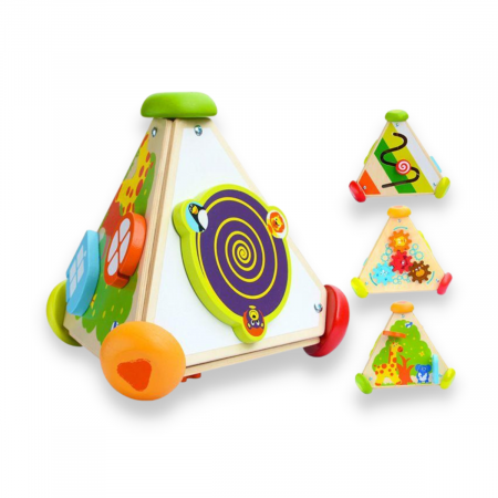 Cub Triunghiular muzical tip busy board 4 in 1 [2]