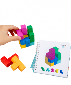 Cuburi lemn de construit 3D Puzzle [6]