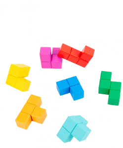 Cuburi lemn de construit 3D Puzzle [7]