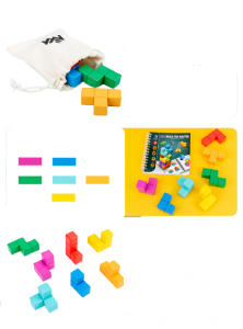 Cuburi lemn de construit 3D Puzzle [8]