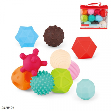 Jocuri creative (3 ani +) - Set 10 Mingii Tactile Mingii Moi Senzorile Bebelusi