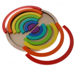Joc din Lemn Montessori Curcubeu Dublu [5]