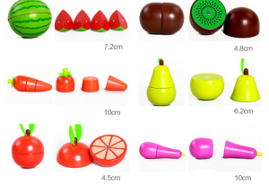 Set de legume si fructe de feliat cu magnet cu cutie [5]