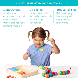 Joc de Lemn Dexteritate - Margele de Insiruit Melissa and Doug [1]