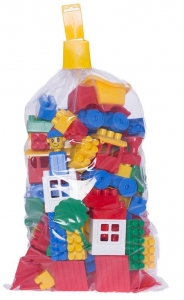 Jocuri creative (3 ani +) - Cuburi tip Lego Cub K2 HEMAR 160 piese