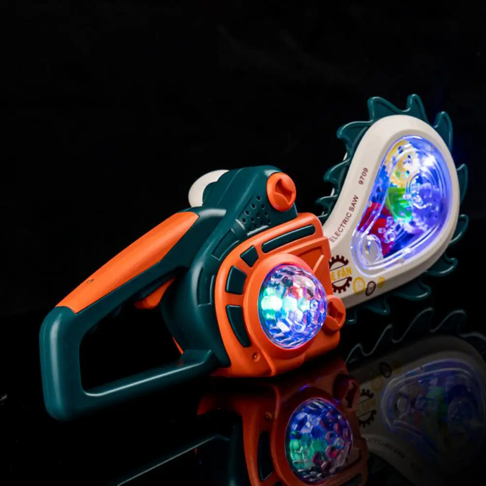 Set scule - Truse doctor copii ( 3 ani +) - Drujba electrica luminoasa copii Portocaliu si Verde