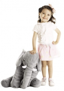 Jucarii Copii - Jucarie Plus si Pernuta Bebe Elefant