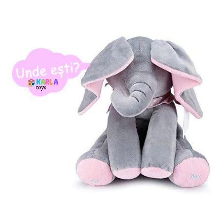 Elefantul Vorbitor Jucarie interactiva Elefantul Cucu bau Peek-a-boo [1]