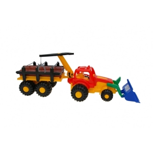 Jucarii - Tractor Forestier cu accesorii de jucarie