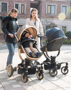 Carucior copii Transformabil 2 in 1 rotativ  360' Baby Care [9]