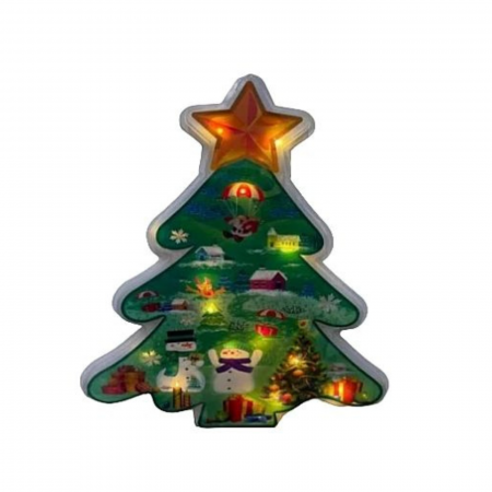 Figurine Craciun - Figurina luminoasa cu leduri Brad de Craciun