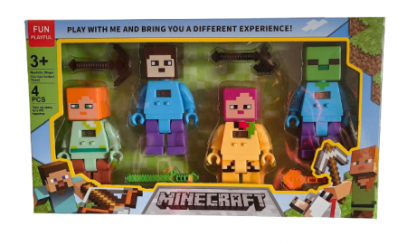 Figurine Desene Animate( 3 ani +) - Figurine Minecraft cu ceas