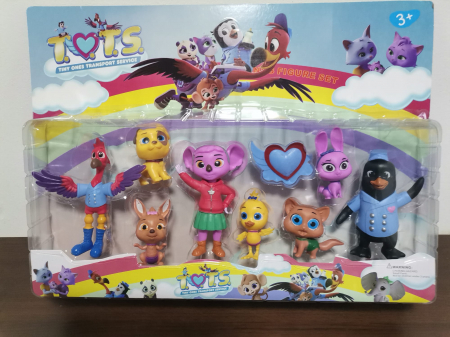 Jucarii desene animate( 3 ani +) - Set 8 Figurine Tots Freddy, Pip, KC, Mia