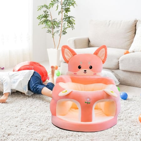 Fotolii din plus - Fotoliu Bebe din Plus cu Sezut de Burete – Model Vulpe Corai