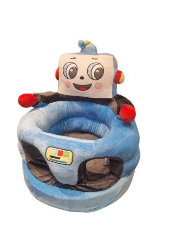 Fotolii din plus - Fotoliu Bebe din Plus cu Sezut din Burete Robotel Albastru