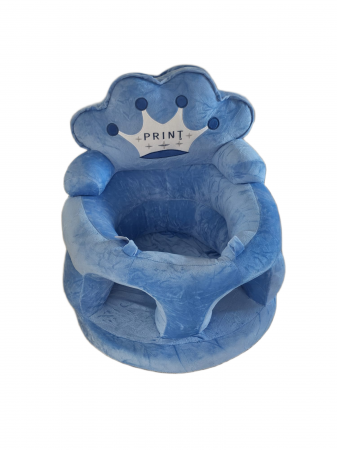 Fotolii din plus - Fotoliu bebe Sit-Up din plus Print Albastru  46x45x25 cm